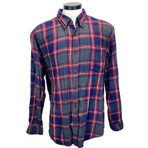 St. John's Bay Shirt Men's Sz XL Plaid Flannel Button Down Long Sleeve RN93677